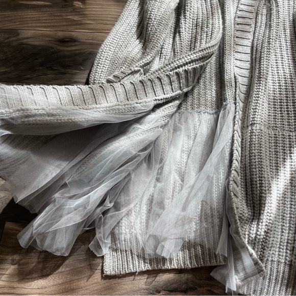 Antropologie Amadi grey knit cardigan size L - Picture 10 of 15